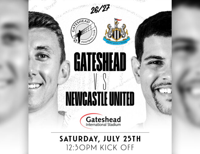 Gateshead to host Newcastle United in 2026/27 pre-season friendly