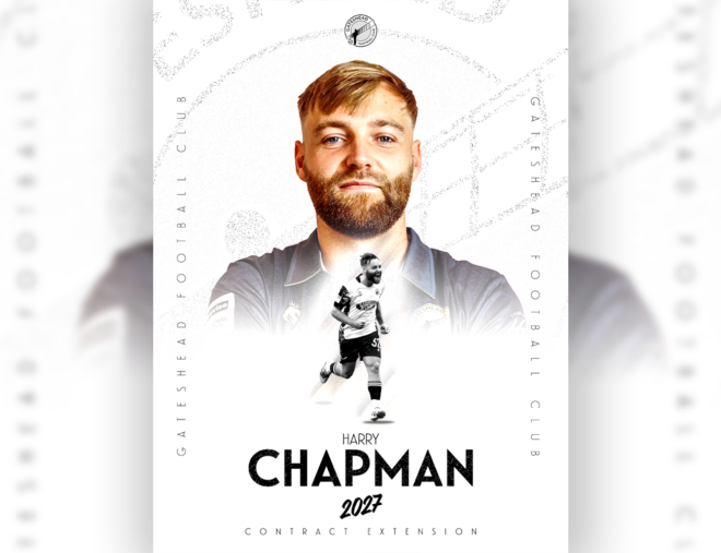 Harry Chapman signs one-year contract extension at Gateshead FC until 2027