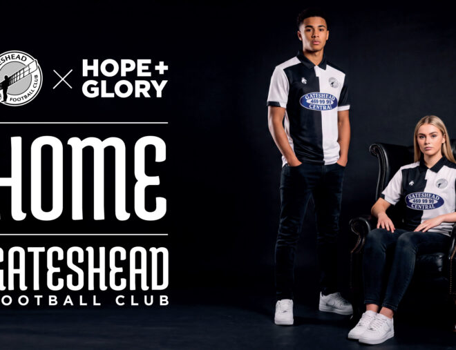 Gateshead FC reveal 2026/27 HOPE + GLORY home shirt