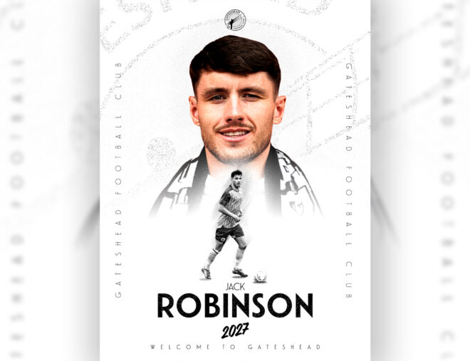 Jack Robinson joins Gateshead FC on one-year deal