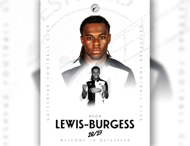 Keon Lewis-Burgess joins Gateshead FC on loan