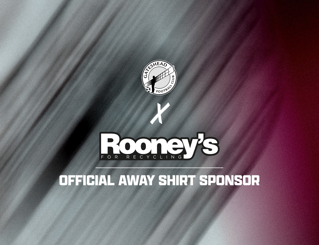 Gateshead FC confirm Rooney’s for Recycling as 2026/27 away shirt sponsor — Gateshead news photo
